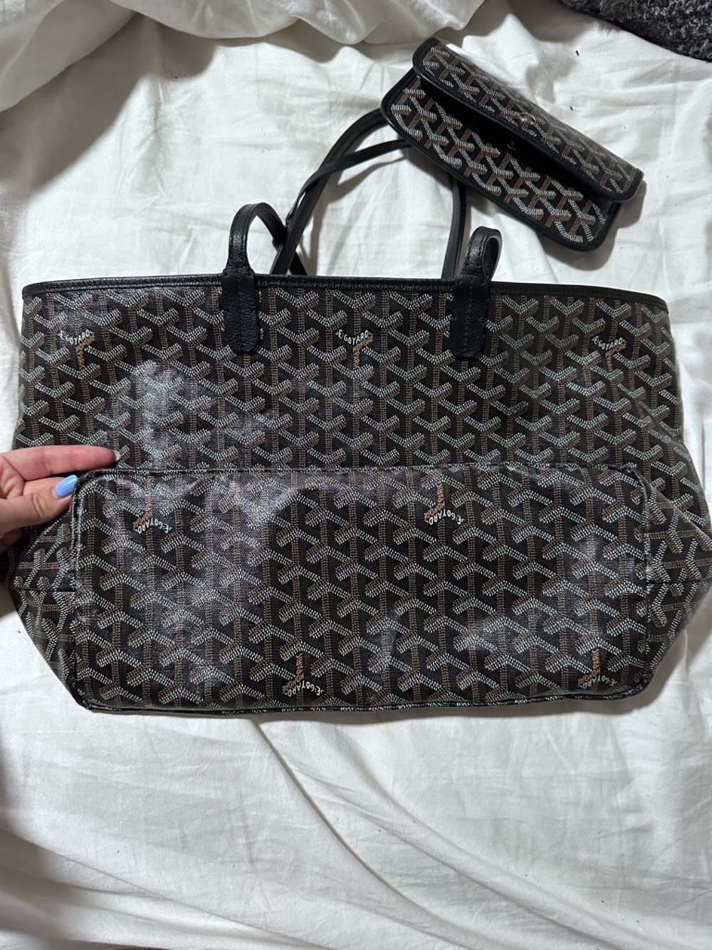 Goyard St Louis MM Coated Leather Tote - Picture 4 of 7